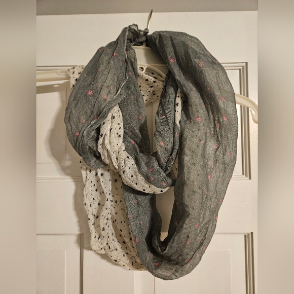 Starry mixed-pattern Infinity Scarf - Picture 1 of 3